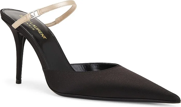 Saint Laurent Killer Mule in Black - Image 2