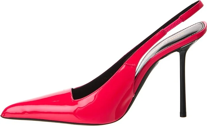Saint Laurent Kiss 105 Patent Slingback Pump - Image 2