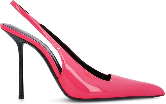 Saint Laurent Kiss Pointed Toe Slingback Pumps
