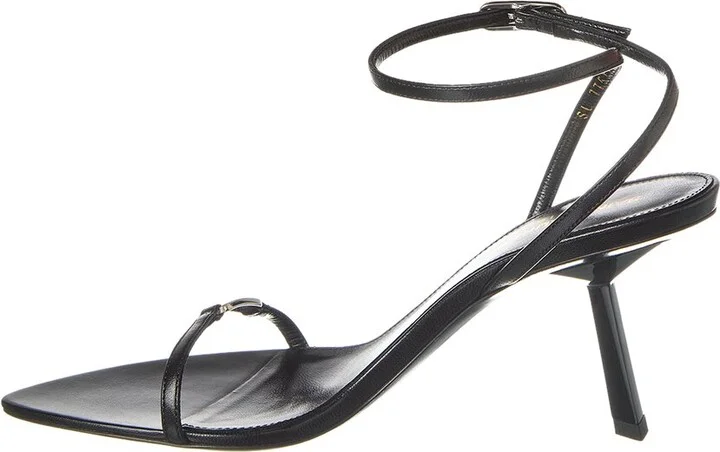 Saint Laurent Kitty 75 Leather Sandal - Image 2