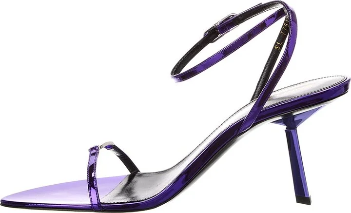 Saint Laurent Kitty 75 Leather Sandal - Image 2