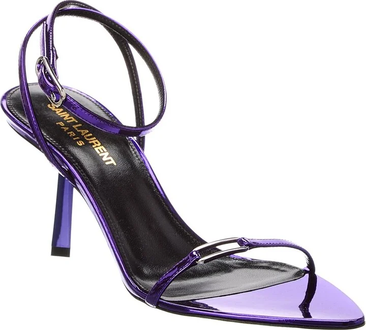 Saint Laurent Kitty 75 Leather Sandal