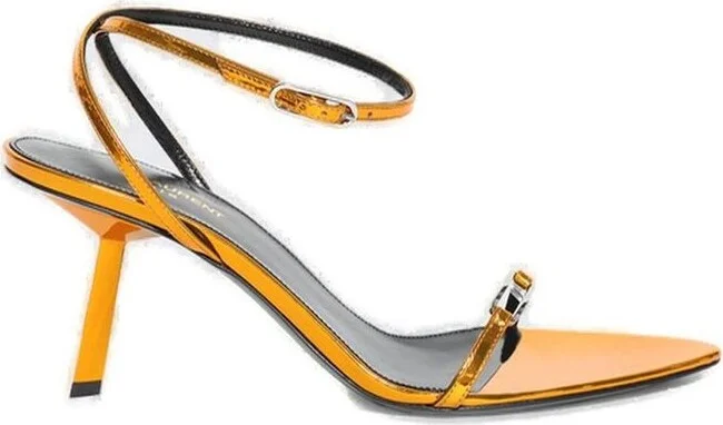 Saint Laurent Kitty Ankle Strap Sandals