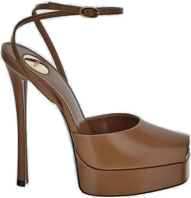 Saint Laurent La Scandale Platform Sandals