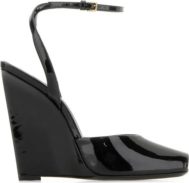 Saint Laurent La Scandale Wedge Sandals