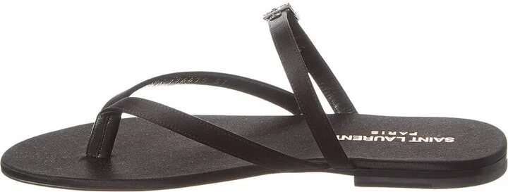 Saint Laurent Laszio Satin Sandal - Image 2