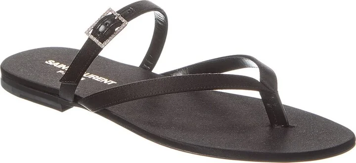Saint Laurent Laszio Satin Sandal