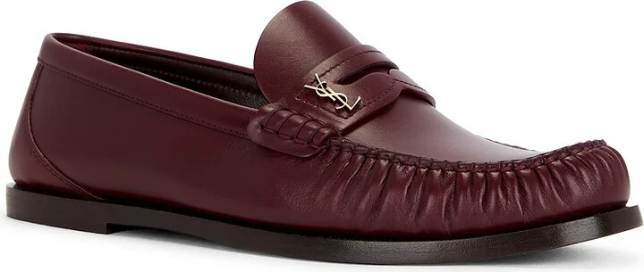 Saint Laurent Laurent Loafer in Burgundy - Image 2