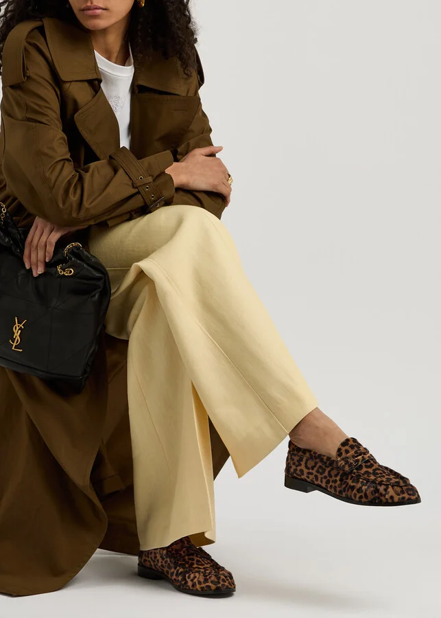 Saint Laurent Le Loafer 15 Leopard-print Calf Hair Loafers - Image 5