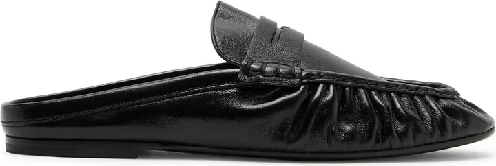Saint Laurent Le Loafer Leather Backless Loafers