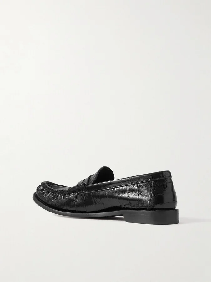 SAINT LAURENT - Le Loafer Leather Loafers - Black - Image 3