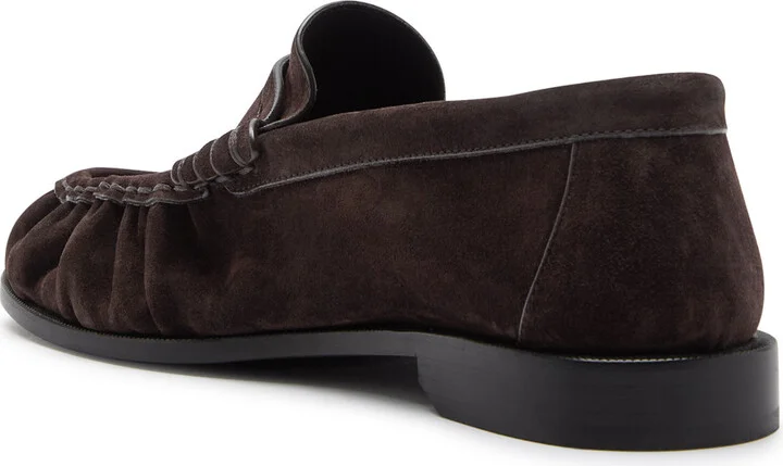 Saint Laurent Le Loafer Logo Suede Loafers - Image 2
