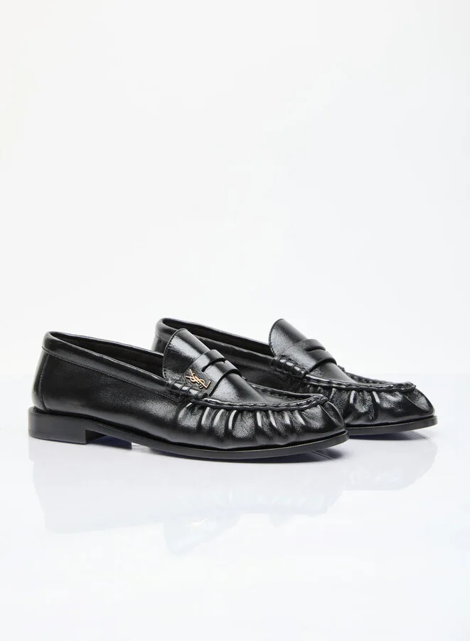 Saint Laurent Le Loafer Penney Leather Slippers - Man Loafers Black Eu - 42 - Image 3