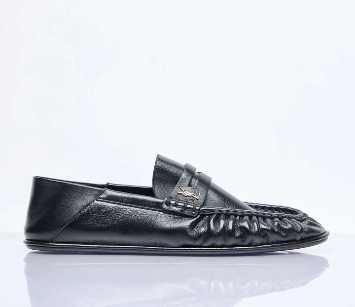 Saint Laurent Le Loafer Penny Slippers - Man Loafers Black Eu - 42