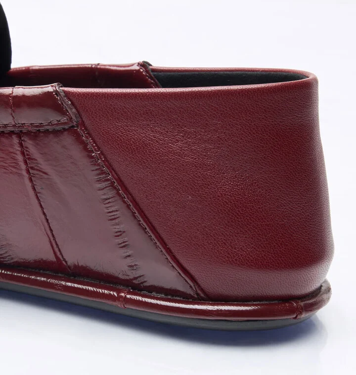 Saint Laurent Le Loafer Penny Slippers - Woman Loafers Burgundy Eu - 38 - Image 6