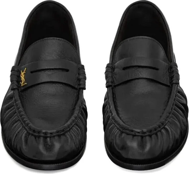 Saint Laurent Le Loafer Supple In Shiny Leather Shoes - Image 4