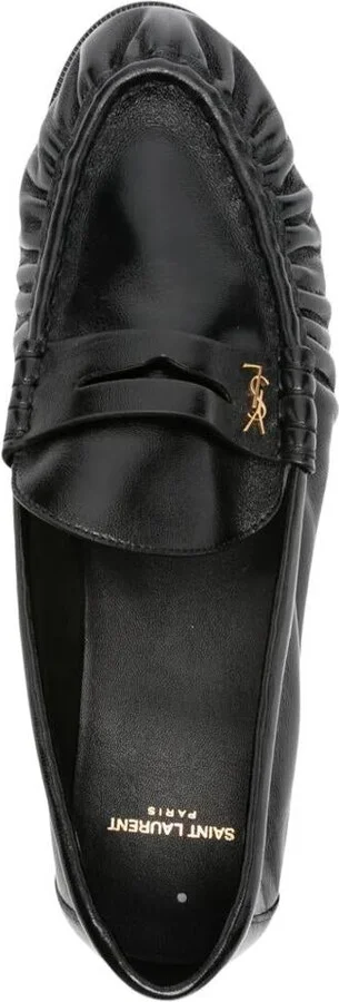 Saint Laurent Le Loafer Supple In Shiny Leather Shoes - Image 4