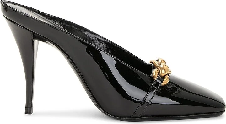Saint Laurent Le Maillon Mule Pump in Black