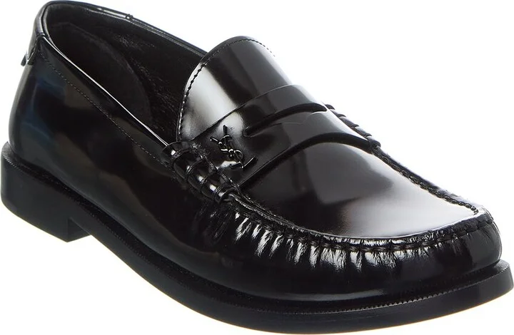 Saint Laurent Le Monogram Leather Loafer