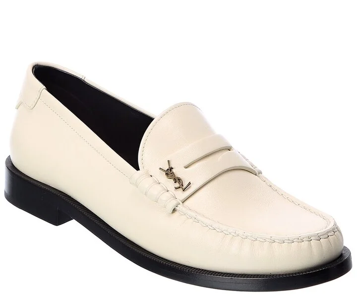 Saint Laurent Le Monogram Leather Loafer