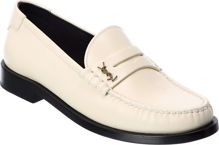 Saint Laurent Le Monogram Leather Loafer