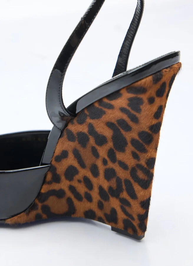 Saint Laurent Le Scandale Wedges - Woman Heels Black Eu - 41 - Image 6