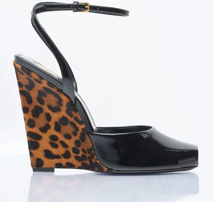 Saint Laurent Le Scandale Wedges - Woman Heels Black Eu - 41