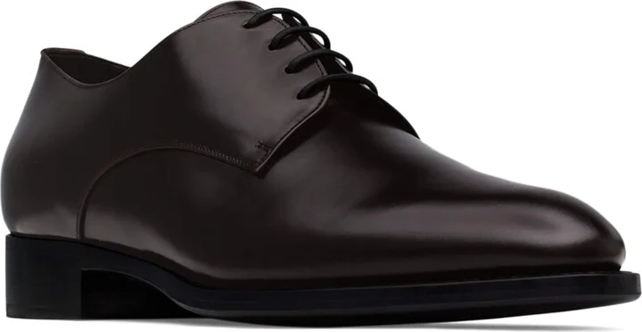 Saint Laurent Leather Adrien Derby Shoes - Image 3