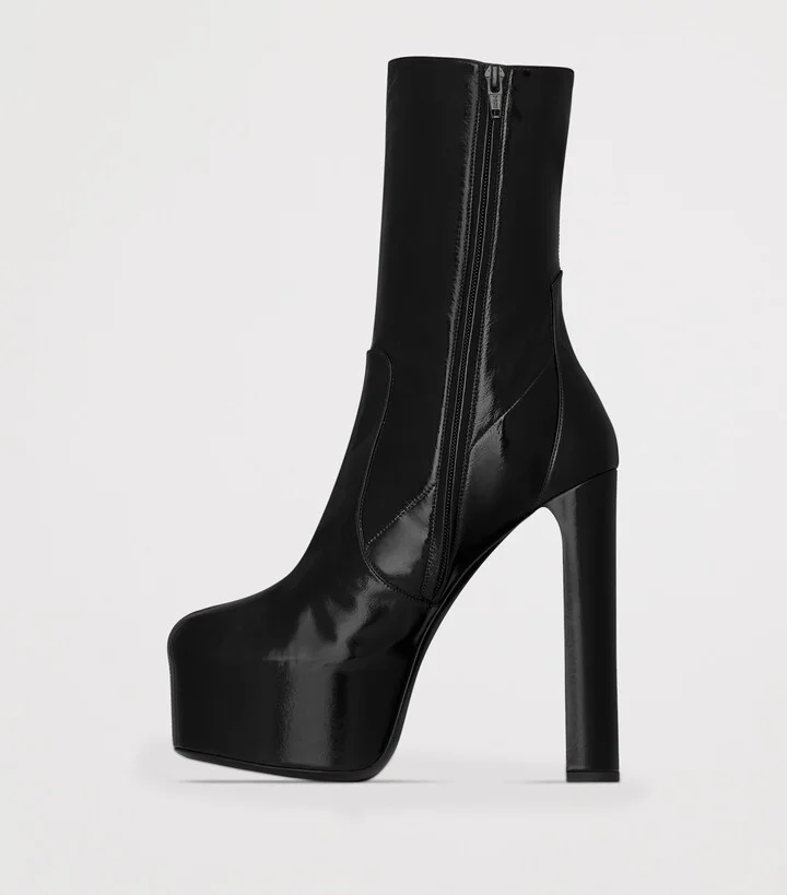 Saint Laurent Leather Billy Ankle Boots 95 - Image 2