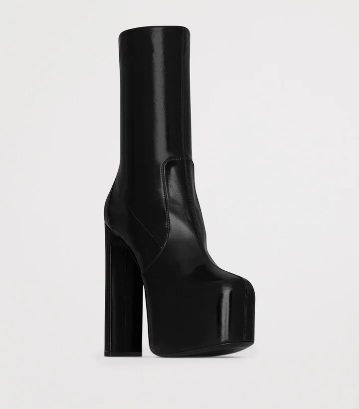 Saint Laurent Leather Billy Ankle Boots 95 - Image 5