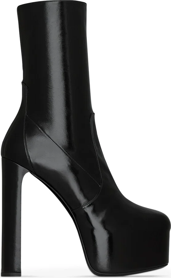 Saint Laurent Leather Billy Ankle Boots 95