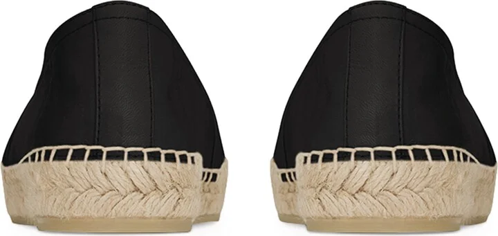 Saint Laurent Leather Espadrilles - Image 2