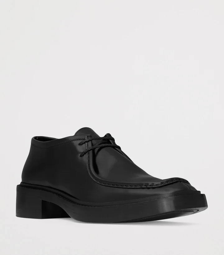Saint Laurent Leather Harvey Derby Shoes - Image 3