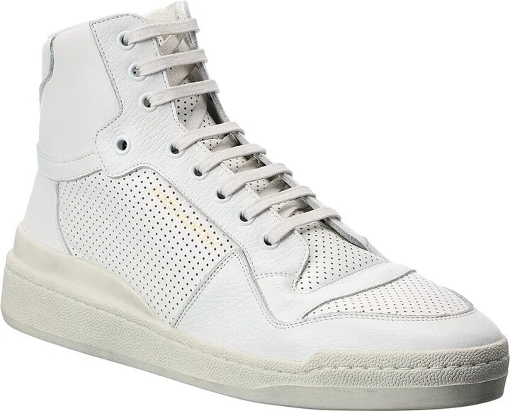 Saint Laurent Leather High-Top Sneaker