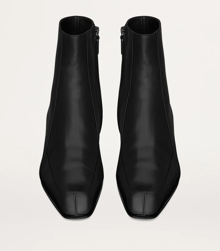 Saint Laurent Leather Hitch Boots - Image 4