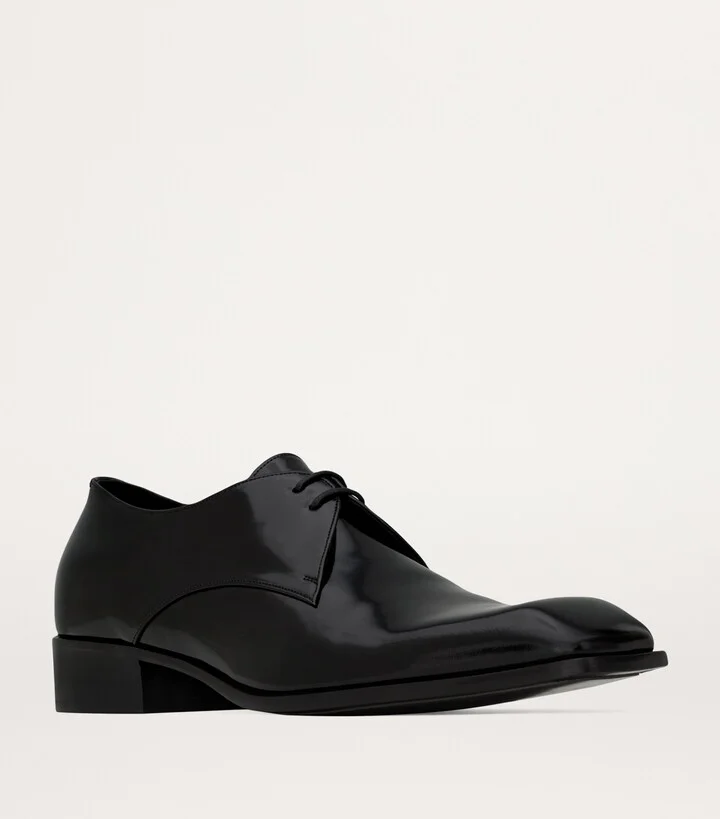 Saint Laurent Leather Jean Derby Shoes - Image 2