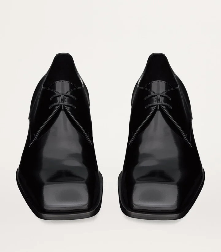 Saint Laurent Leather Jean Derby Shoes - Image 4