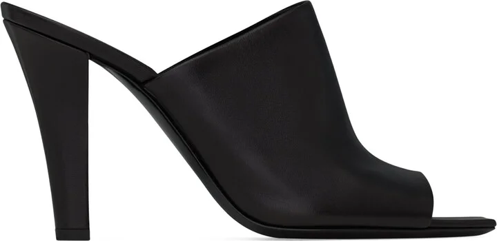 Saint Laurent Leather Jill Mules 95