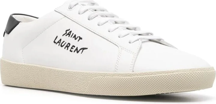 Saint Laurent Leather Men Shoes Sneaker Rubber Sole - Image 2