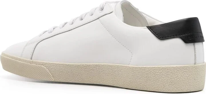 Saint Laurent Leather Men Shoes Sneaker Rubber Sole - Image 3