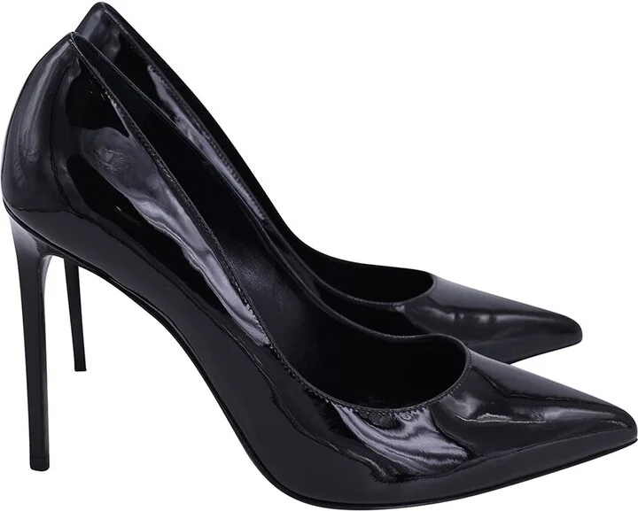 Saint Laurent Leather Pointed Toe Stiletto Pump (Authentic Pre-Loved)