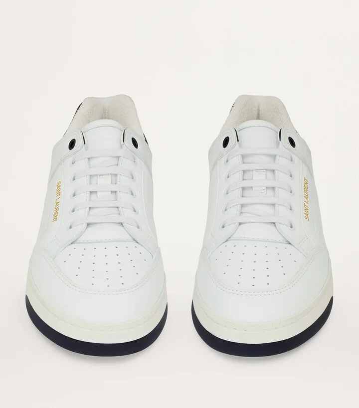 Saint Laurent Leather Sl/61 Low-Top Sneakers - Image 3