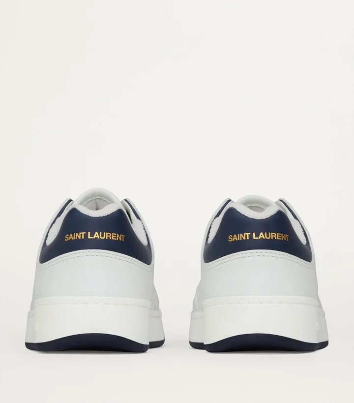 Saint Laurent Leather Sl/61 Low-Top Sneakers - Image 4