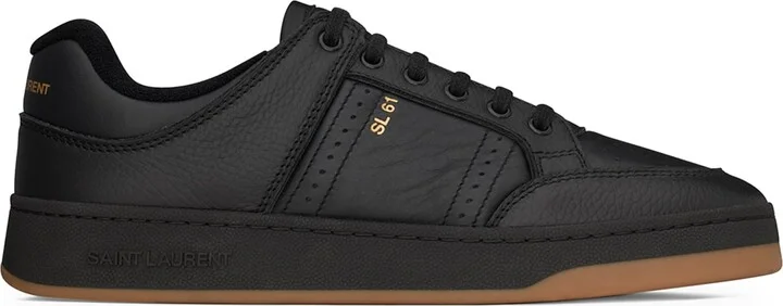 Saint Laurent Leather Sl/61 Low-Top Sneakers