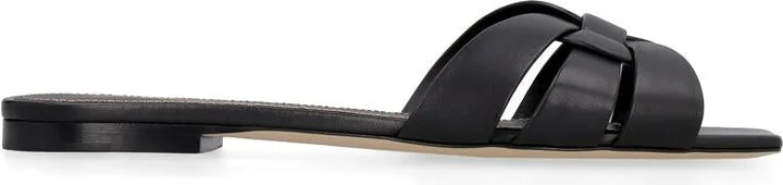 Saint Laurent Leather Slides