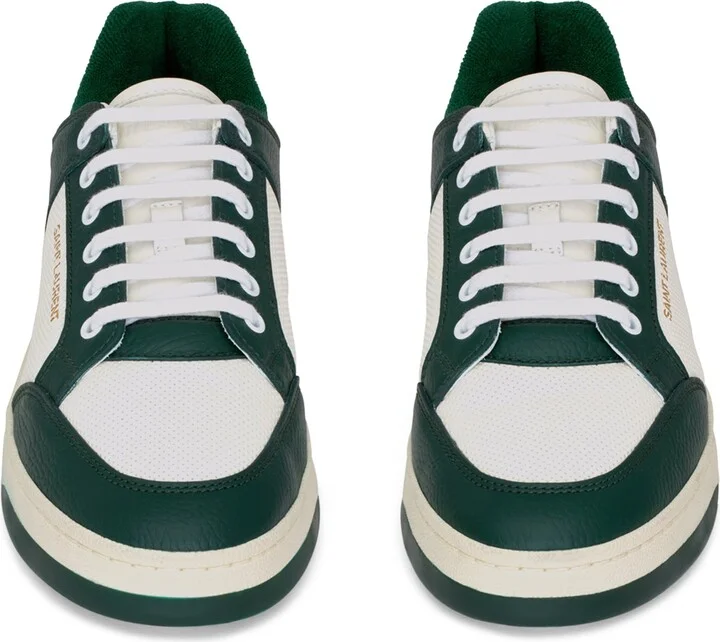 Saint Laurent Leather Sneakers - Image 3