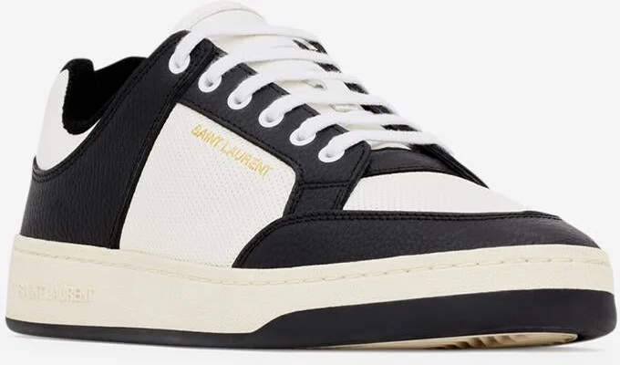 Saint Laurent Leather Sneakers Logo Sl/61 - Image 2