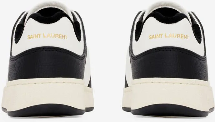 Saint Laurent Leather Sneakers Logo Sl/61 - Image 4
