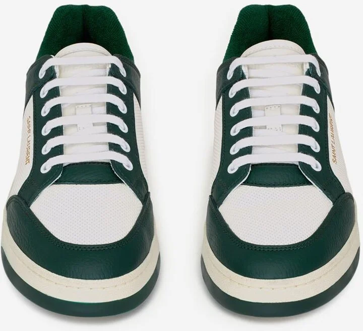 Saint Laurent Leather Sneakers Logo Sl/61 - Image 3