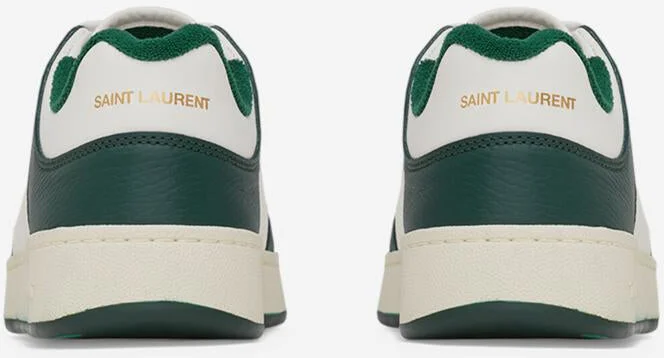 Saint Laurent Leather Sneakers Logo Sl/61 - Image 4